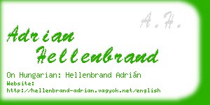adrian hellenbrand business card